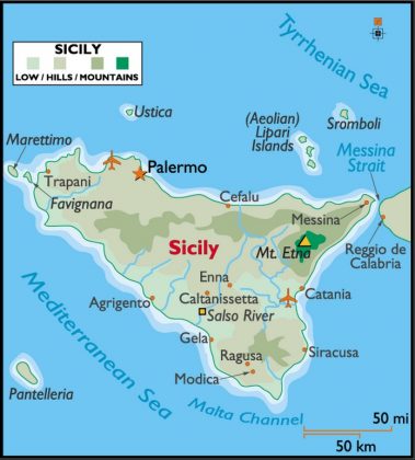 Map of Sicily with major Cities + Places | This is Italy