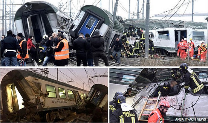 BREAKING NEWS: Train Crash in Italy – 2 Dead and 30 injured as high