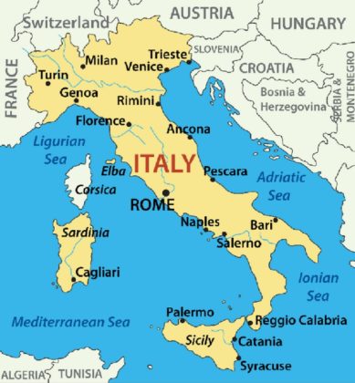 MAP of ITALY with major Cities + Places | This is Italy