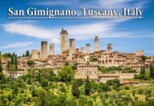 San Gimignano, Tuscany, Italy (drone VIDEO, 4k)