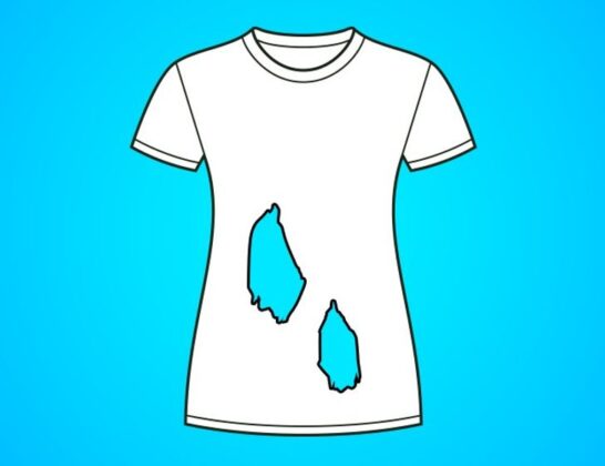 how to cut holes in t shirt