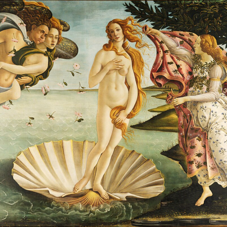 The Birth of Venus painting